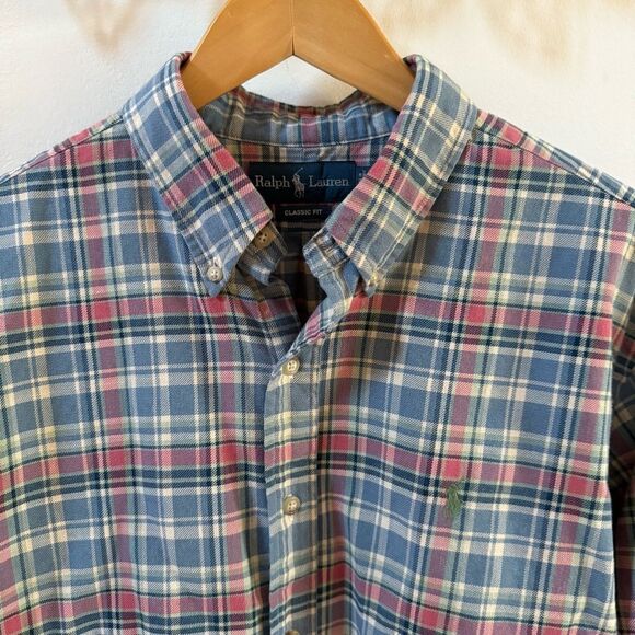 Polo Ralph Lauren Checkered Plaid Flannel Button Down XL NWOT - Picture 3 of 12